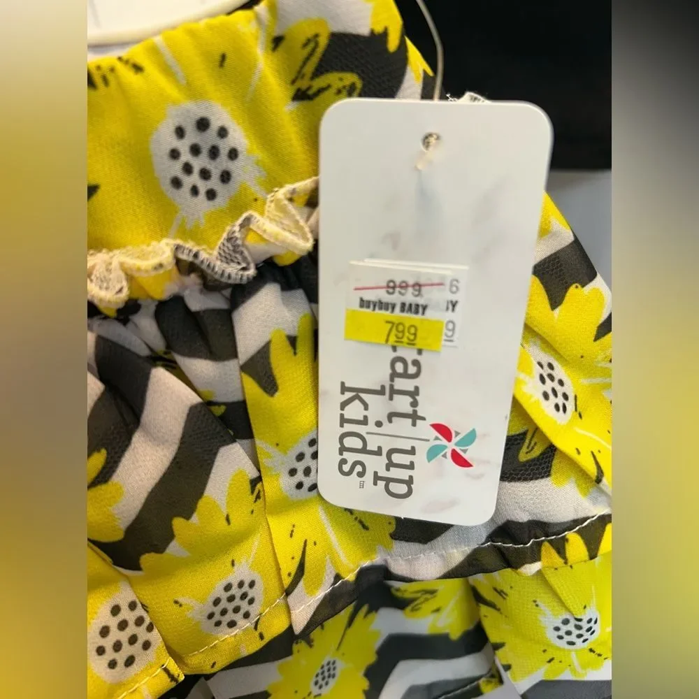 Start Up Kids Black & Yellow ‘Love You’ and Daisy design set, size 2T